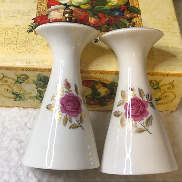 Vintage Lenox Rhodora RARE Salt Mill & Pepper Mill/Grinder Set - Picture 7 of 15